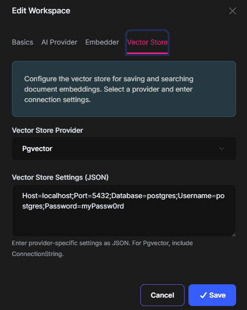 workspace-vector-store
