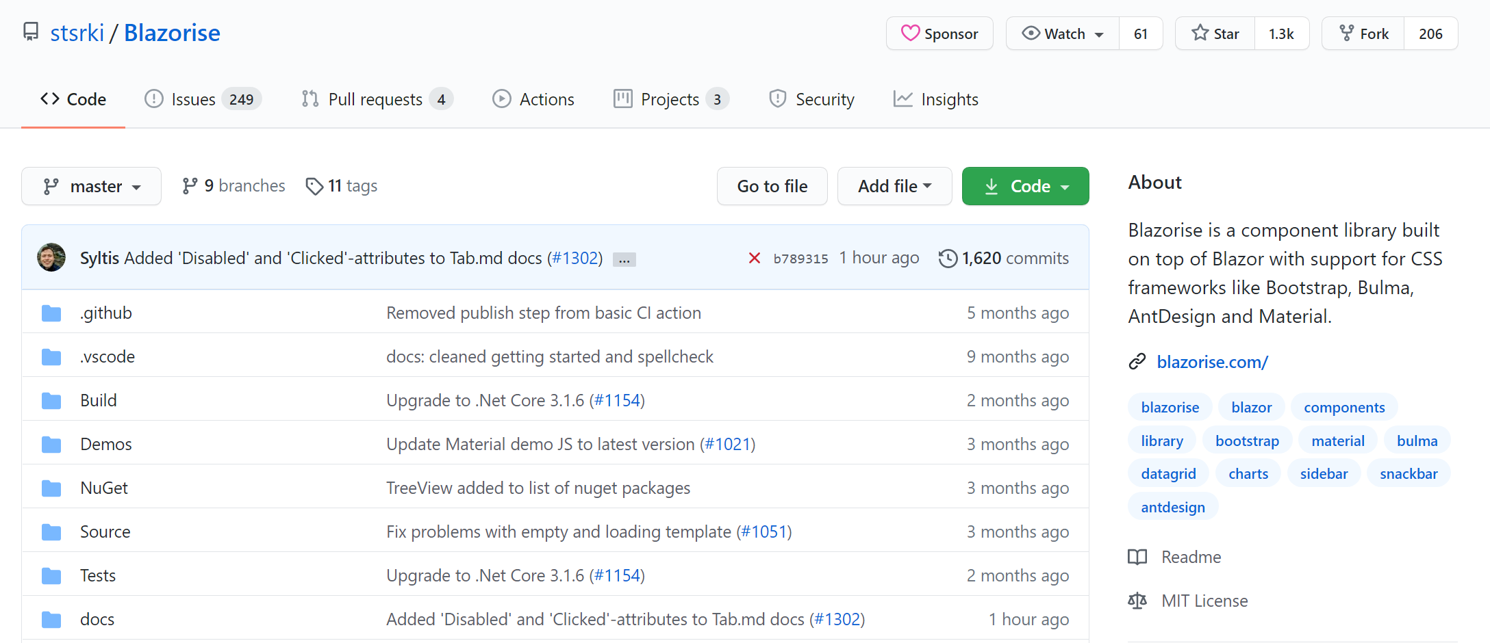 blazorise-github