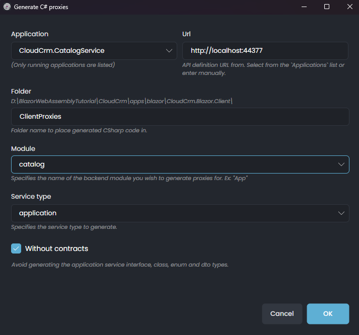 abp-studio-generate-proxy-window