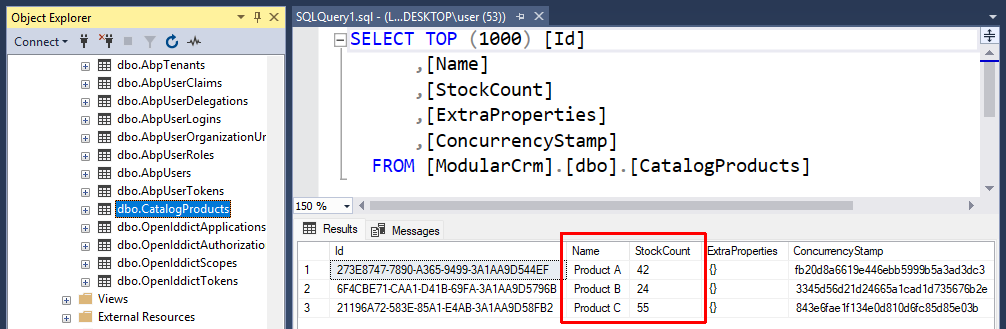 sql-server-products-database-table-filled