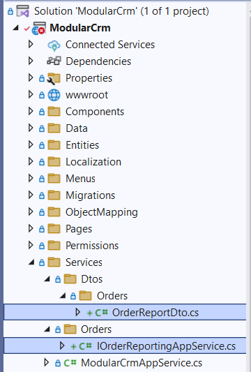 visual-studio-order-reporting-app-service