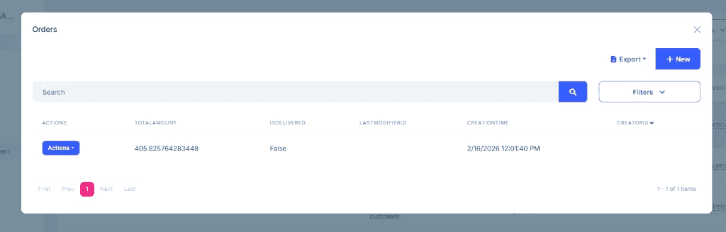 Foreign access modal with full CRUD capabilities