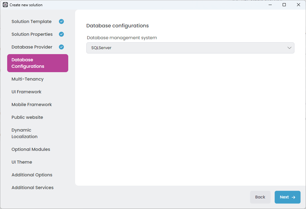 abp-studio-new-solution-dialog-database-configurations