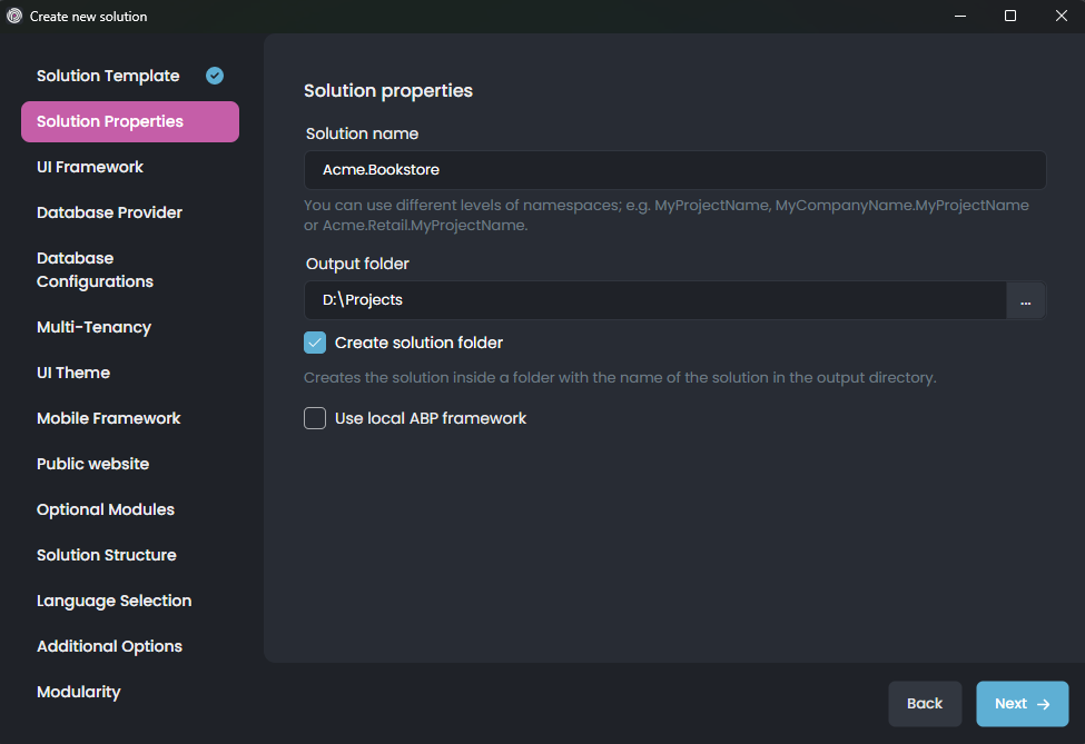 abp-studio-new-solution-dialog-solution-properties
