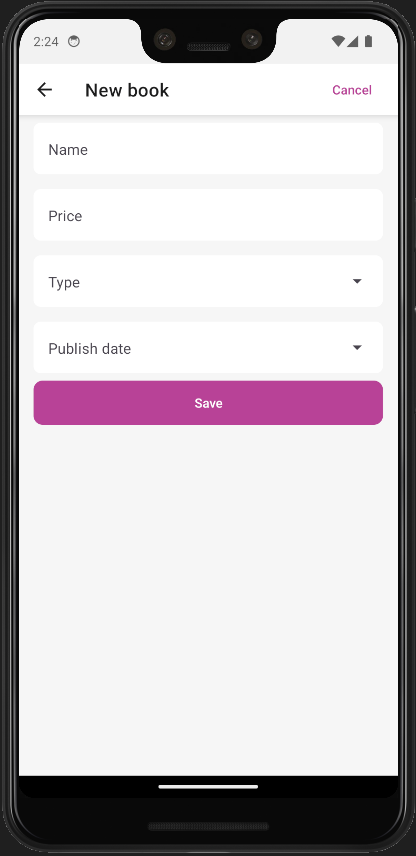 Create New Book